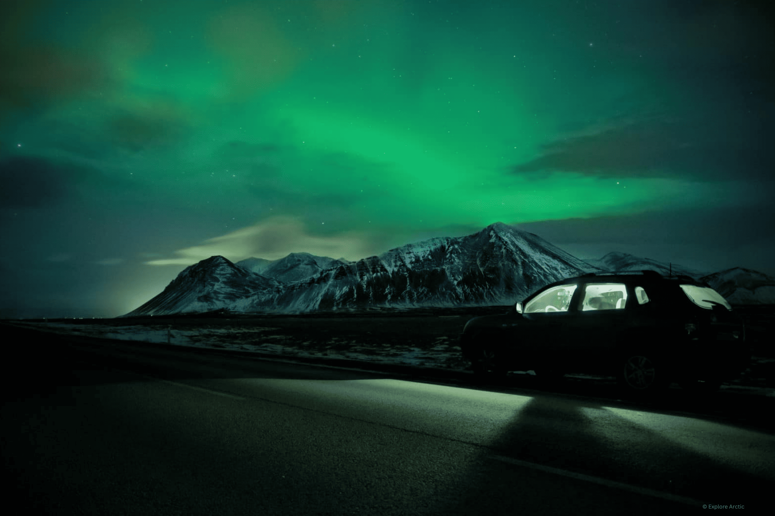 Explore Arctic - Northern Lights Car Chase Kiruna